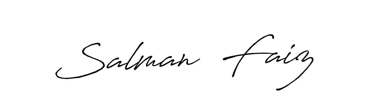 It looks lik you need a new signature style for name Salman  Faiz. Design unique handwritten (Antro_Vectra_Bolder) signature with our free signature maker in just a few clicks. Salman  Faiz signature style 7 images and pictures png