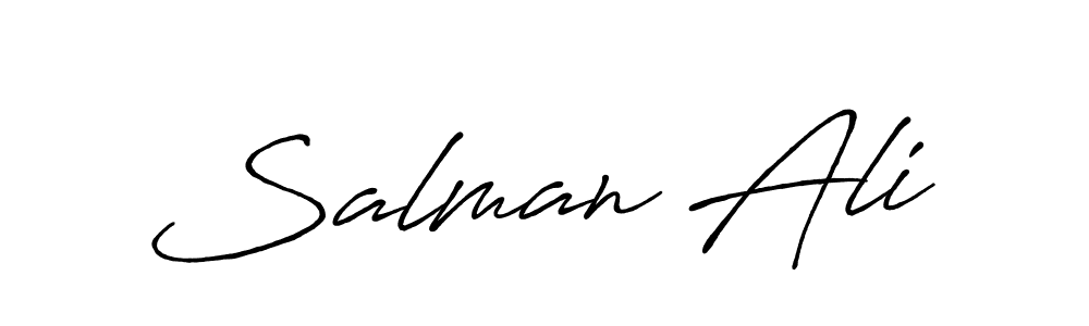 Salman Ali stylish signature style. Best Handwritten Sign (Antro_Vectra_Bolder) for my name. Handwritten Signature Collection Ideas for my name Salman Ali. Salman Ali signature style 7 images and pictures png