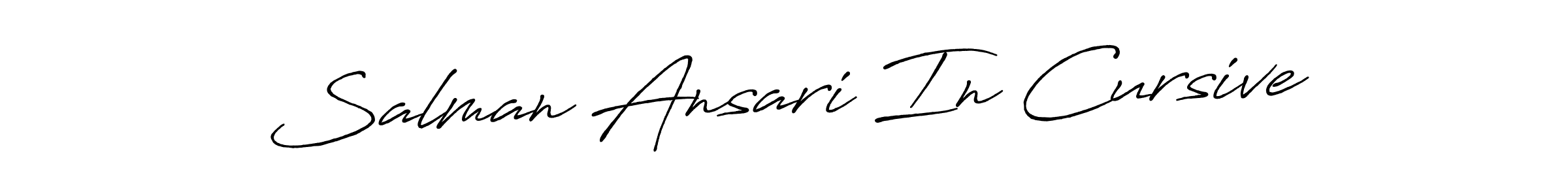 The best way (Antro_Vectra_Bolder) to make a short signature is to pick only two or three words in your name. The name Salman Ansari In Cursive include a total of six letters. For converting this name. Salman Ansari In Cursive signature style 7 images and pictures png