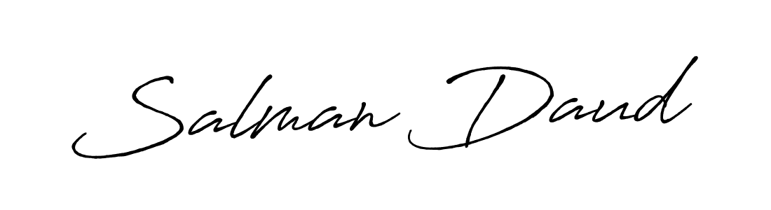 Similarly Antro_Vectra_Bolder is the best handwritten signature design. Signature creator online .You can use it as an online autograph creator for name Salman Daud. Salman Daud signature style 7 images and pictures png