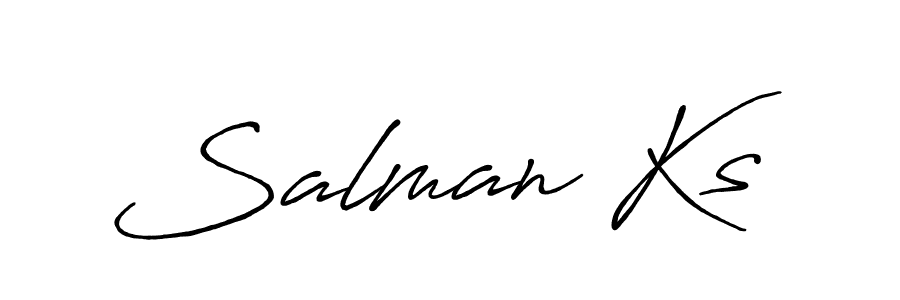 Make a beautiful signature design for name Salman Ks. With this signature (Antro_Vectra_Bolder) style, you can create a handwritten signature for free. Salman Ks signature style 7 images and pictures png