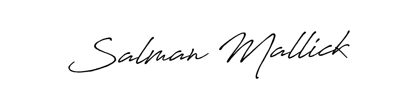 Also we have Salman Mallick name is the best signature style. Create professional handwritten signature collection using Antro_Vectra_Bolder autograph style. Salman Mallick signature style 7 images and pictures png