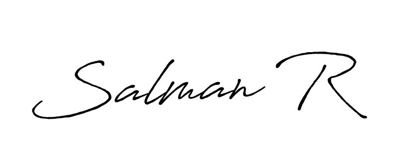 You should practise on your own different ways (Antro_Vectra_Bolder) to write your name (Salman R) in signature. don't let someone else do it for you. Salman R signature style 7 images and pictures png