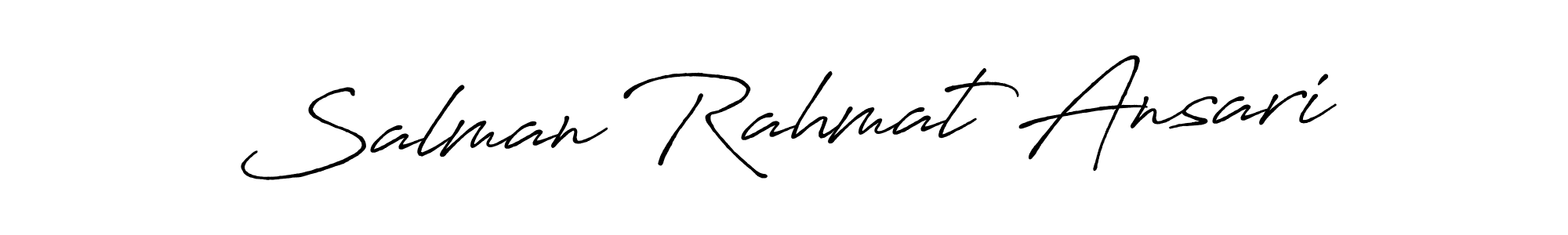 Antro_Vectra_Bolder is a professional signature style that is perfect for those who want to add a touch of class to their signature. It is also a great choice for those who want to make their signature more unique. Get Salman Rahmat Ansari name to fancy signature for free. Salman Rahmat Ansari signature style 7 images and pictures png