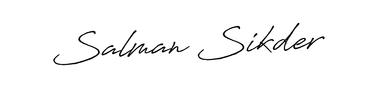 Also You can easily find your signature by using the search form. We will create Salman Sikder name handwritten signature images for you free of cost using Antro_Vectra_Bolder sign style. Salman Sikder signature style 7 images and pictures png