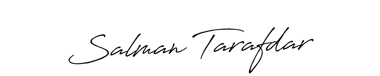 Make a beautiful signature design for name Salman Tarafdar. With this signature (Antro_Vectra_Bolder) style, you can create a handwritten signature for free. Salman Tarafdar signature style 7 images and pictures png