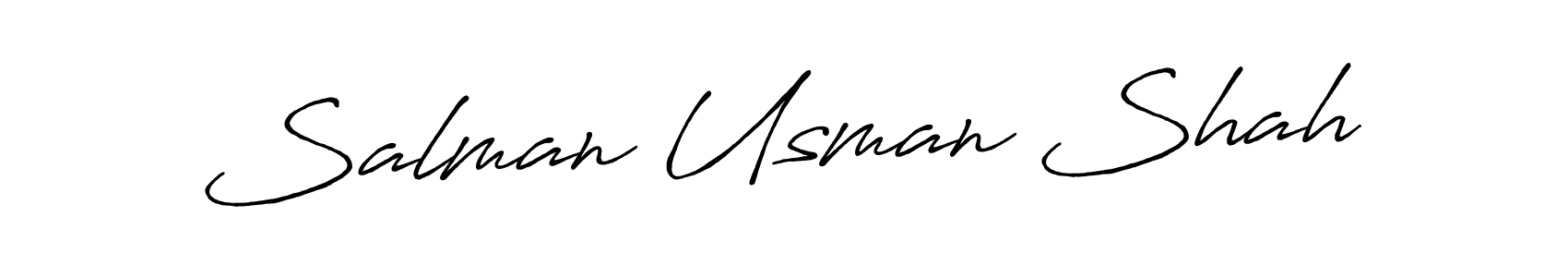 Make a beautiful signature design for name Salman Usman Shah. Use this online signature maker to create a handwritten signature for free. Salman Usman Shah signature style 7 images and pictures png