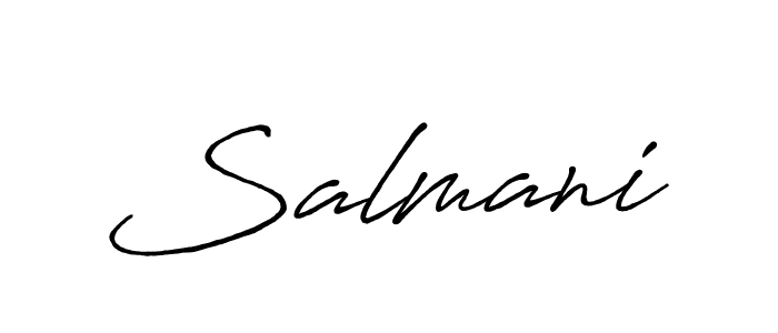 Also You can easily find your signature by using the search form. We will create Salmani name handwritten signature images for you free of cost using Antro_Vectra_Bolder sign style. Salmani signature style 7 images and pictures png