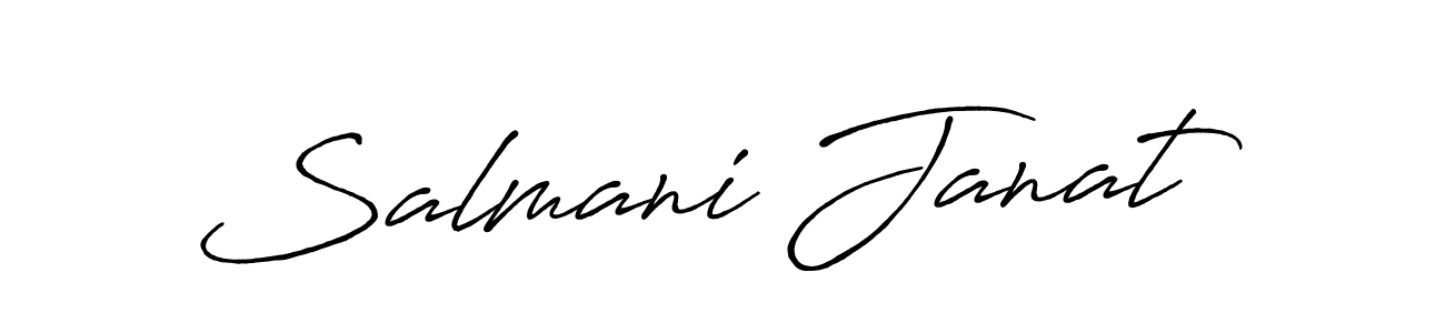 Once you've used our free online signature maker to create your best signature Antro_Vectra_Bolder style, it's time to enjoy all of the benefits that Salmani Janat name signing documents. Salmani Janat signature style 7 images and pictures png