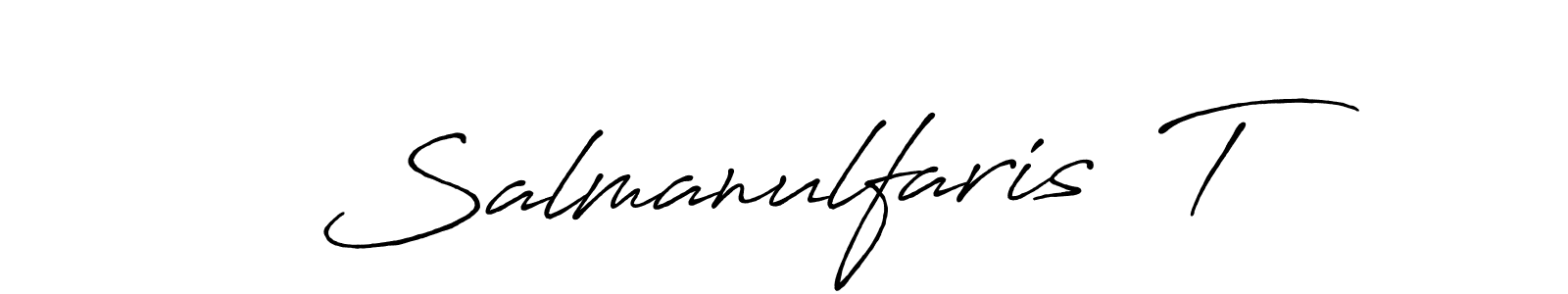 Also we have Salmanulfaris  T name is the best signature style. Create professional handwritten signature collection using Antro_Vectra_Bolder autograph style. Salmanulfaris  T signature style 7 images and pictures png