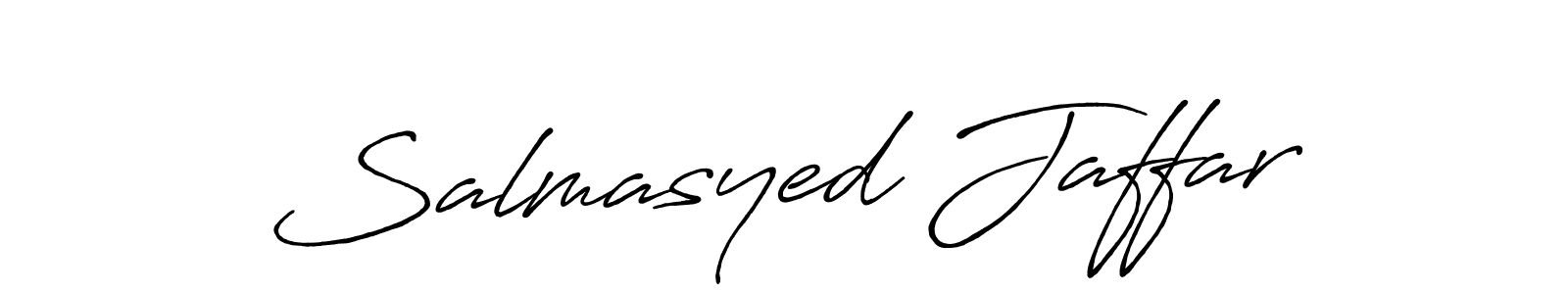 Antro_Vectra_Bolder is a professional signature style that is perfect for those who want to add a touch of class to their signature. It is also a great choice for those who want to make their signature more unique. Get Salmasyed Jaffar name to fancy signature for free. Salmasyed Jaffar signature style 7 images and pictures png