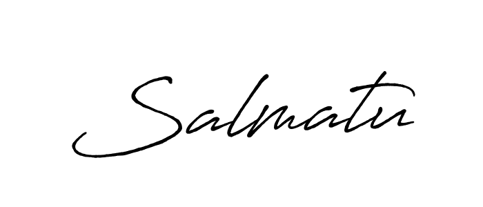 if you are searching for the best signature style for your name Salmatu. so please give up your signature search. here we have designed multiple signature styles  using Antro_Vectra_Bolder. Salmatu signature style 7 images and pictures png