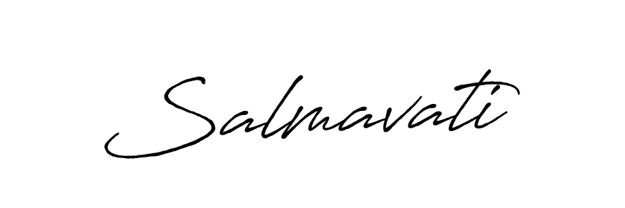 Similarly Antro_Vectra_Bolder is the best handwritten signature design. Signature creator online .You can use it as an online autograph creator for name Salmavati. Salmavati signature style 7 images and pictures png