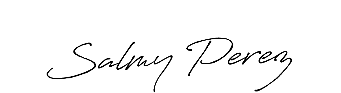 How to Draw Salmy Perez signature style? Antro_Vectra_Bolder is a latest design signature styles for name Salmy Perez. Salmy Perez signature style 7 images and pictures png