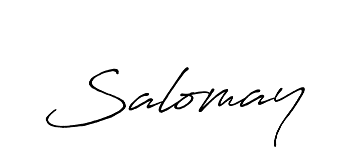 Design your own signature with our free online signature maker. With this signature software, you can create a handwritten (Antro_Vectra_Bolder) signature for name Salomay. Salomay signature style 7 images and pictures png
