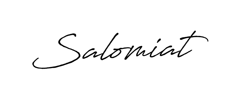 Design your own signature with our free online signature maker. With this signature software, you can create a handwritten (Antro_Vectra_Bolder) signature for name Salomiat. Salomiat signature style 7 images and pictures png