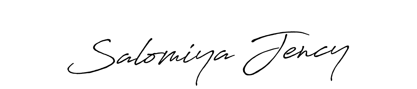 Make a beautiful signature design for name Salomiya Jency. Use this online signature maker to create a handwritten signature for free. Salomiya Jency signature style 7 images and pictures png