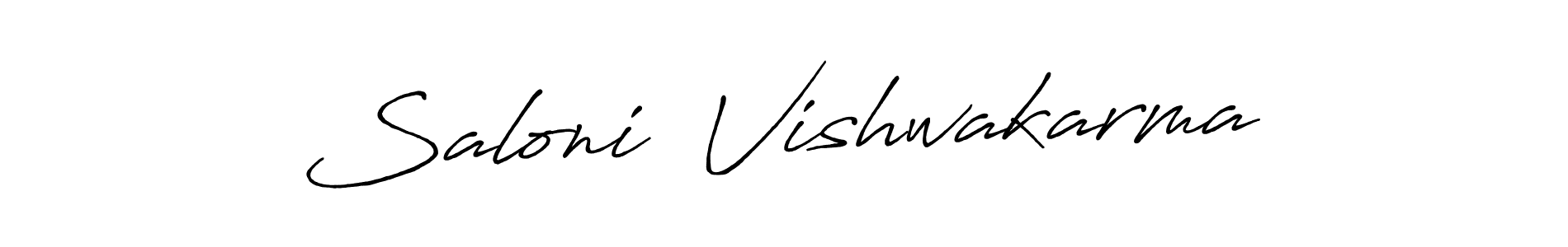 Similarly Antro_Vectra_Bolder is the best handwritten signature design. Signature creator online .You can use it as an online autograph creator for name Saloni  Vishwakarma. Saloni  Vishwakarma signature style 7 images and pictures png