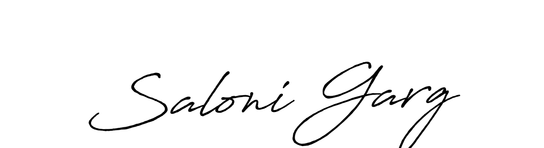 It looks lik you need a new signature style for name Saloni Garg. Design unique handwritten (Antro_Vectra_Bolder) signature with our free signature maker in just a few clicks. Saloni Garg signature style 7 images and pictures png