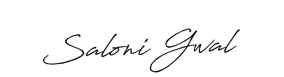 Make a beautiful signature design for name Saloni Gwal. Use this online signature maker to create a handwritten signature for free. Saloni Gwal signature style 7 images and pictures png