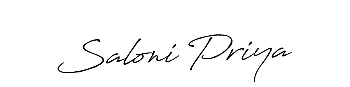 Once you've used our free online signature maker to create your best signature Antro_Vectra_Bolder style, it's time to enjoy all of the benefits that Saloni Priya name signing documents. Saloni Priya signature style 7 images and pictures png