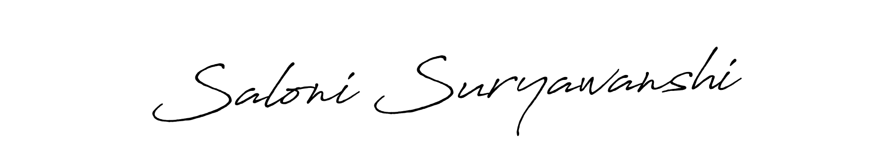 This is the best signature style for the Saloni Suryawanshi name. Also you like these signature font (Antro_Vectra_Bolder). Mix name signature. Saloni Suryawanshi signature style 7 images and pictures png