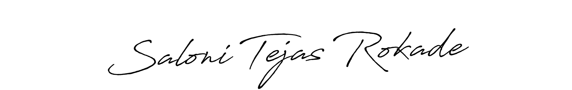 Similarly Antro_Vectra_Bolder is the best handwritten signature design. Signature creator online .You can use it as an online autograph creator for name Saloni Tejas Rokade. Saloni Tejas Rokade signature style 7 images and pictures png