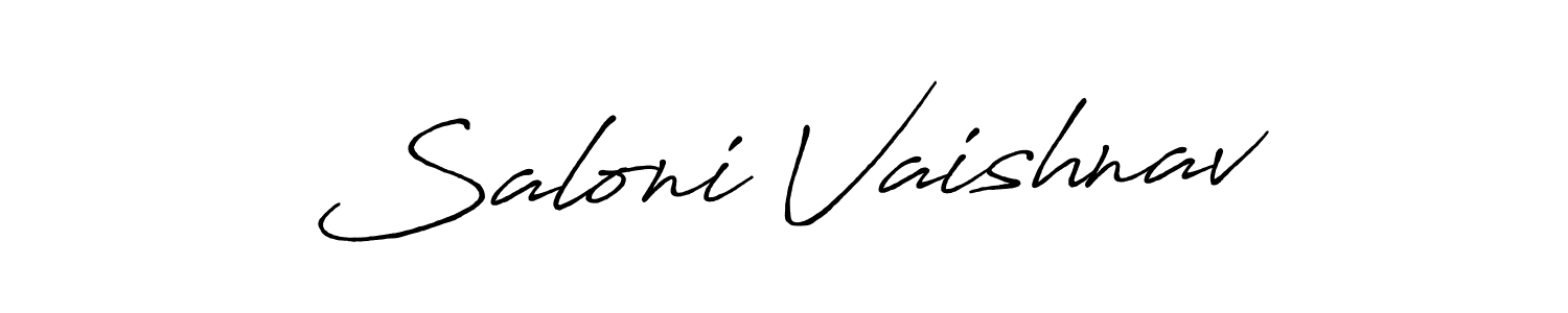 Also we have Saloni Vaishnav name is the best signature style. Create professional handwritten signature collection using Antro_Vectra_Bolder autograph style. Saloni Vaishnav signature style 7 images and pictures png