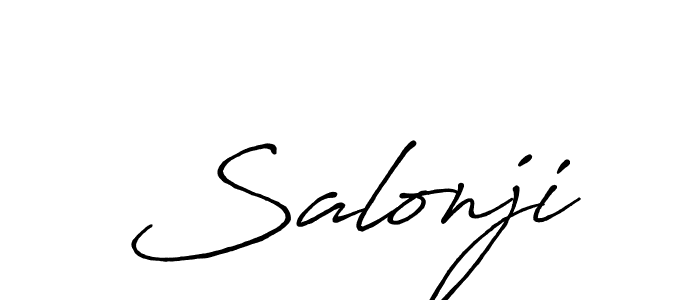 Create a beautiful signature design for name Salonji. With this signature (Antro_Vectra_Bolder) fonts, you can make a handwritten signature for free. Salonji signature style 7 images and pictures png