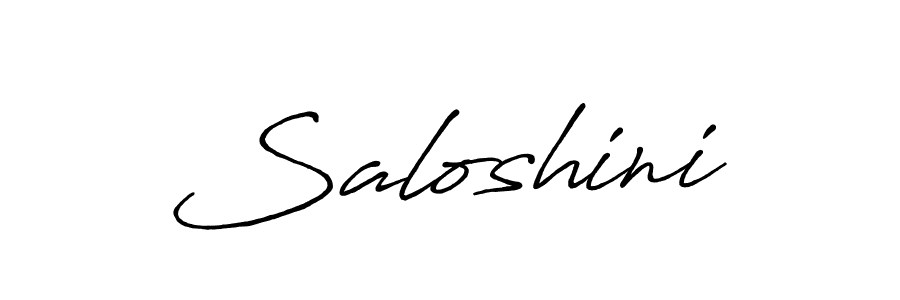 Make a beautiful signature design for name Saloshini. With this signature (Antro_Vectra_Bolder) style, you can create a handwritten signature for free. Saloshini signature style 7 images and pictures png