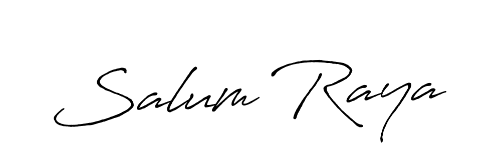 It looks lik you need a new signature style for name Salum Raya. Design unique handwritten (Antro_Vectra_Bolder) signature with our free signature maker in just a few clicks. Salum Raya signature style 7 images and pictures png