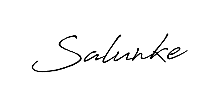 Here are the top 10 professional signature styles for the name Salunke. These are the best autograph styles you can use for your name. Salunke signature style 7 images and pictures png