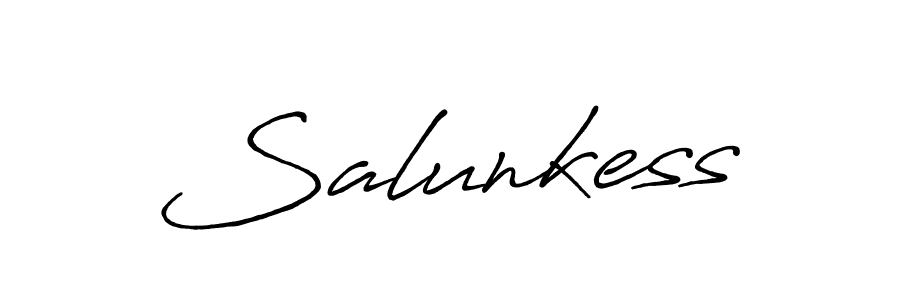 Also You can easily find your signature by using the search form. We will create Salunkess name handwritten signature images for you free of cost using Antro_Vectra_Bolder sign style. Salunkess signature style 7 images and pictures png