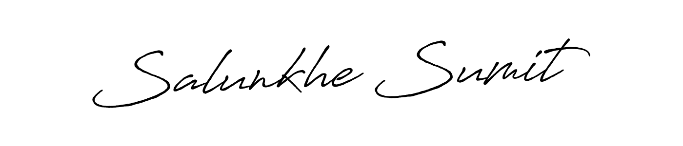 Salunkhe Sumit stylish signature style. Best Handwritten Sign (Antro_Vectra_Bolder) for my name. Handwritten Signature Collection Ideas for my name Salunkhe Sumit. Salunkhe Sumit signature style 7 images and pictures png