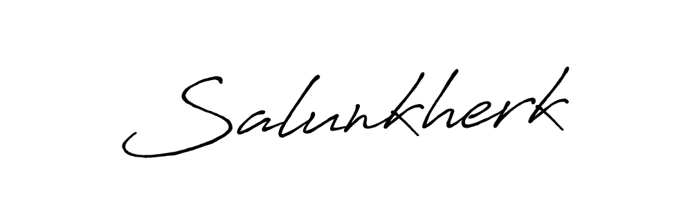 Antro_Vectra_Bolder is a professional signature style that is perfect for those who want to add a touch of class to their signature. It is also a great choice for those who want to make their signature more unique. Get Salunkherk name to fancy signature for free. Salunkherk signature style 7 images and pictures png