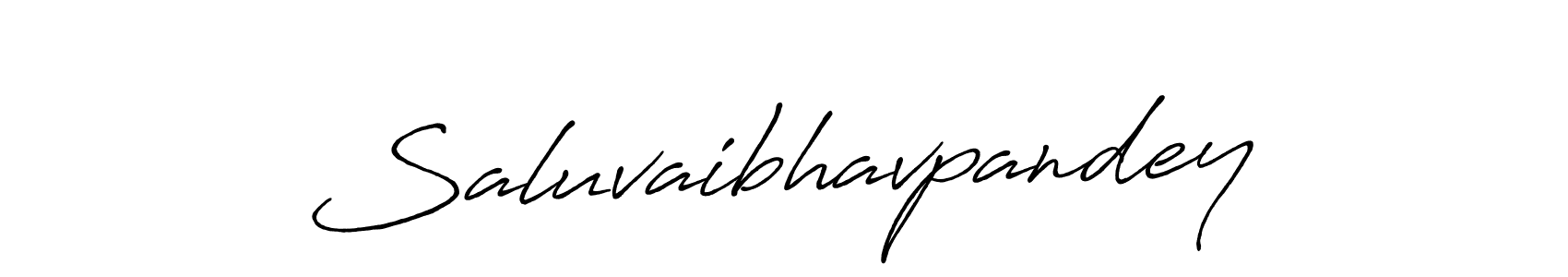Design your own signature with our free online signature maker. With this signature software, you can create a handwritten (Antro_Vectra_Bolder) signature for name Saluvaibhavpandey. Saluvaibhavpandey signature style 7 images and pictures png