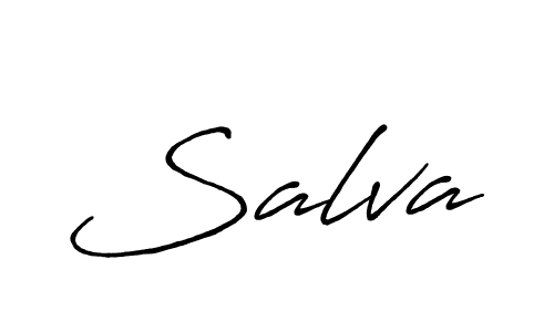 Use a signature maker to create a handwritten signature online. With this signature software, you can design (Antro_Vectra_Bolder) your own signature for name Salva. Salva signature style 7 images and pictures png