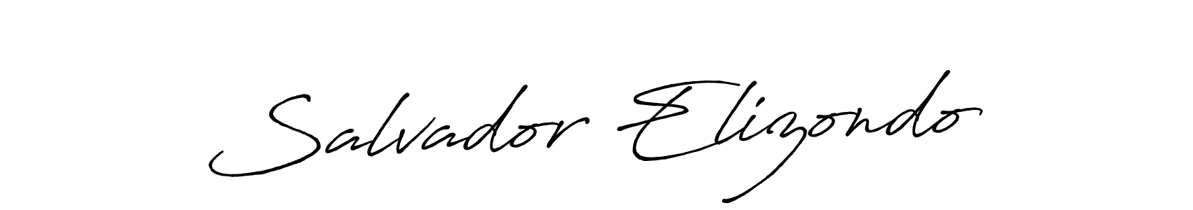 Create a beautiful signature design for name Salvador Elizondo. With this signature (Antro_Vectra_Bolder) fonts, you can make a handwritten signature for free. Salvador Elizondo signature style 7 images and pictures png