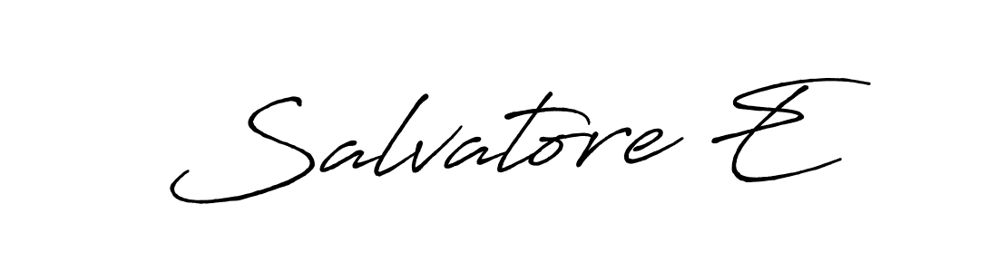 Make a beautiful signature design for name Salvatore E. Use this online signature maker to create a handwritten signature for free. Salvatore E signature style 7 images and pictures png