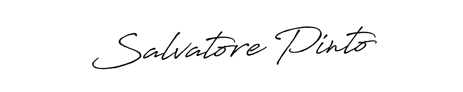 Create a beautiful signature design for name Salvatore Pinto. With this signature (Antro_Vectra_Bolder) fonts, you can make a handwritten signature for free. Salvatore Pinto signature style 7 images and pictures png