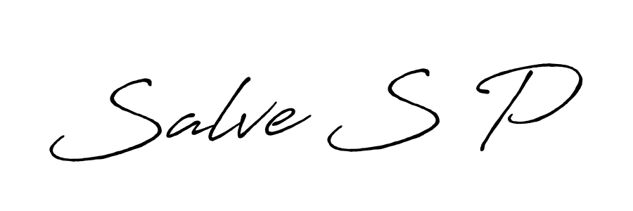 Create a beautiful signature design for name Salve S P. With this signature (Antro_Vectra_Bolder) fonts, you can make a handwritten signature for free. Salve S P signature style 7 images and pictures png