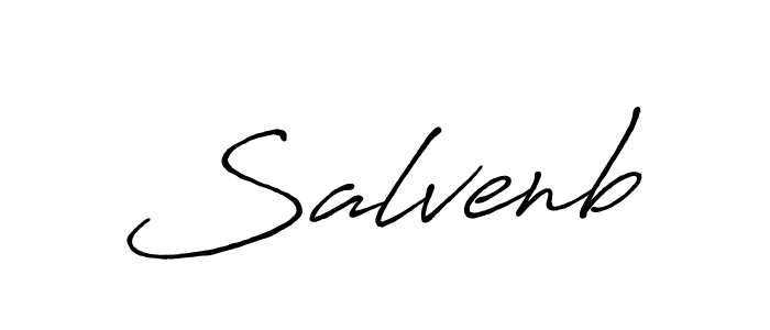 Also we have Salvenb name is the best signature style. Create professional handwritten signature collection using Antro_Vectra_Bolder autograph style. Salvenb signature style 7 images and pictures png