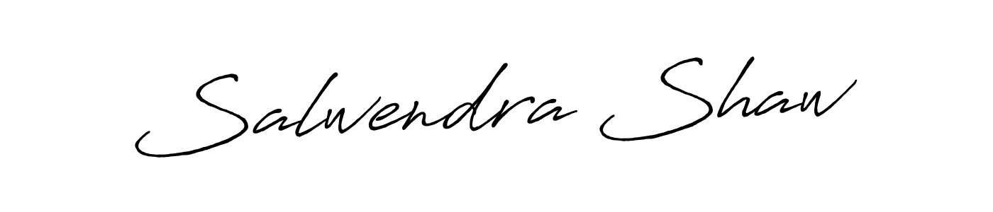 Design your own signature with our free online signature maker. With this signature software, you can create a handwritten (Antro_Vectra_Bolder) signature for name Salwendra Shaw. Salwendra Shaw signature style 7 images and pictures png