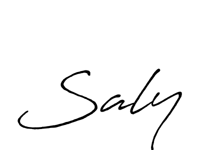 How to make Saly name signature. Use Antro_Vectra_Bolder style for creating short signs online. This is the latest handwritten sign. Saly signature style 7 images and pictures png