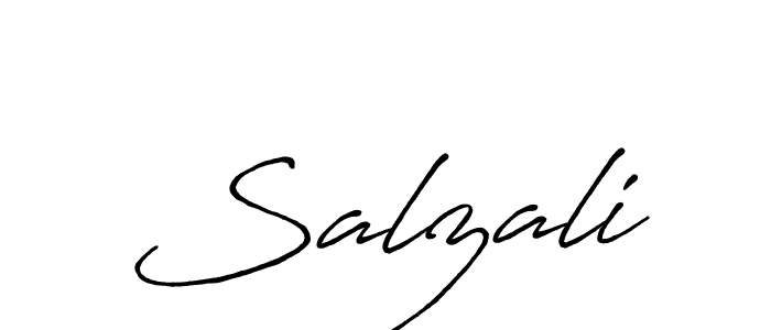 Create a beautiful signature design for name Salzali. With this signature (Antro_Vectra_Bolder) fonts, you can make a handwritten signature for free. Salzali signature style 7 images and pictures png