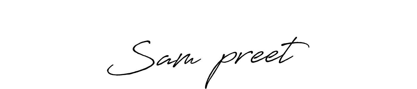 How to make Sam❤️preet signature? Antro_Vectra_Bolder is a professional autograph style. Create handwritten signature for Sam❤️preet name. Sam❤️preet signature style 7 images and pictures png