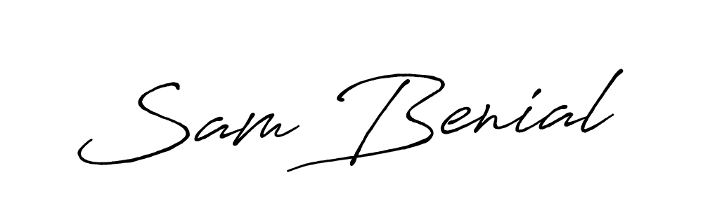 if you are searching for the best signature style for your name Sam Benial. so please give up your signature search. here we have designed multiple signature styles  using Antro_Vectra_Bolder. Sam Benial signature style 7 images and pictures png