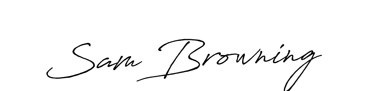 This is the best signature style for the Sam Browning name. Also you like these signature font (Antro_Vectra_Bolder). Mix name signature. Sam Browning signature style 7 images and pictures png