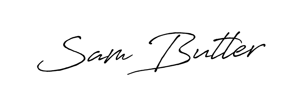 Also You can easily find your signature by using the search form. We will create Sam Butler name handwritten signature images for you free of cost using Antro_Vectra_Bolder sign style. Sam Butler signature style 7 images and pictures png
