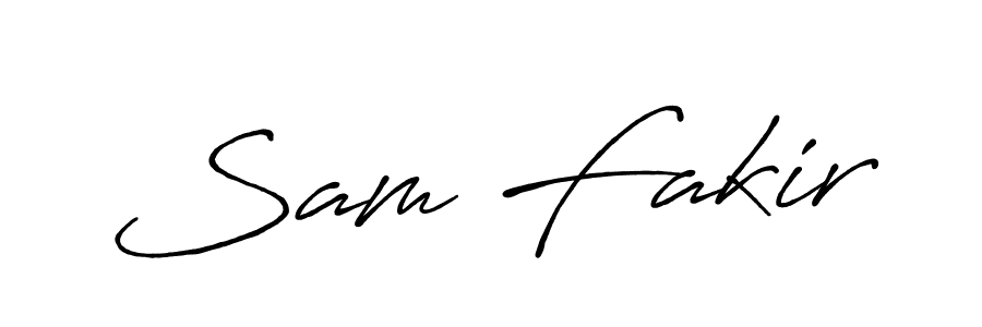 Design your own signature with our free online signature maker. With this signature software, you can create a handwritten (Antro_Vectra_Bolder) signature for name Sam Fakir. Sam Fakir signature style 7 images and pictures png
